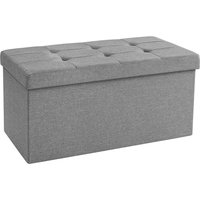 Sitzbank mit Stauraum, 80 L, 76 x 38 x 38 cm von SONGMICS
