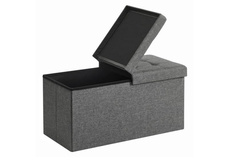 SONGMICS Sitzhocker sitzhocker, Sitzbank mit Stauraum, Sitztruhe mit Klappdeckel von SONGMICS