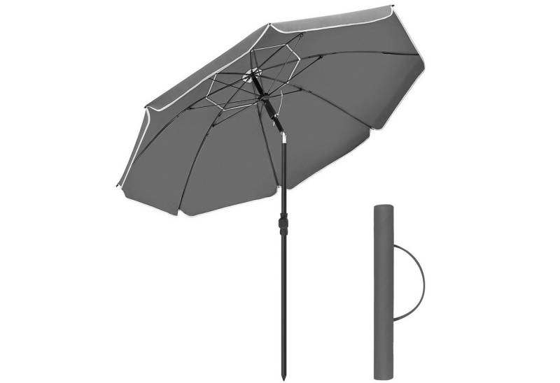 SONGMICS Sonnenschirm, ∅200cm,UPF 50+,mit Tragetasche,ohne Ständer von SONGMICS