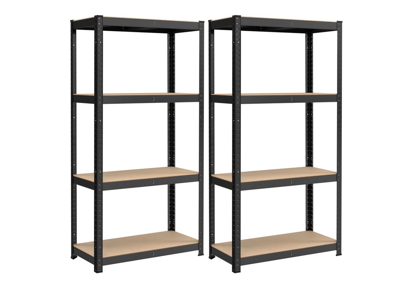 SONGMICS Standregal Küchenregal, 2-tlg., Lagerregal, 40 x 80 x 160 cm,4 verstellbare Ablagen von SONGMICS