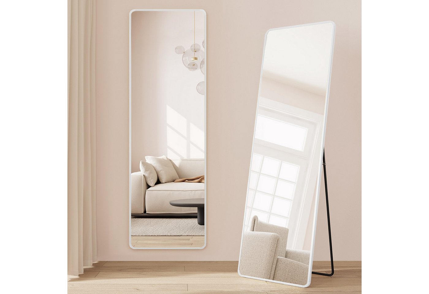 SONGMICS Standspiegel, Ganzkörperspiegel, 160 x 50 / 140 x 40 cm, stehend oder wandmontiert SONGMICS Standspiegel, Ganzkörperspiegel, 160 x 50 / 140 x 40 cm, stehend oder wandmontiert von SONGMICS