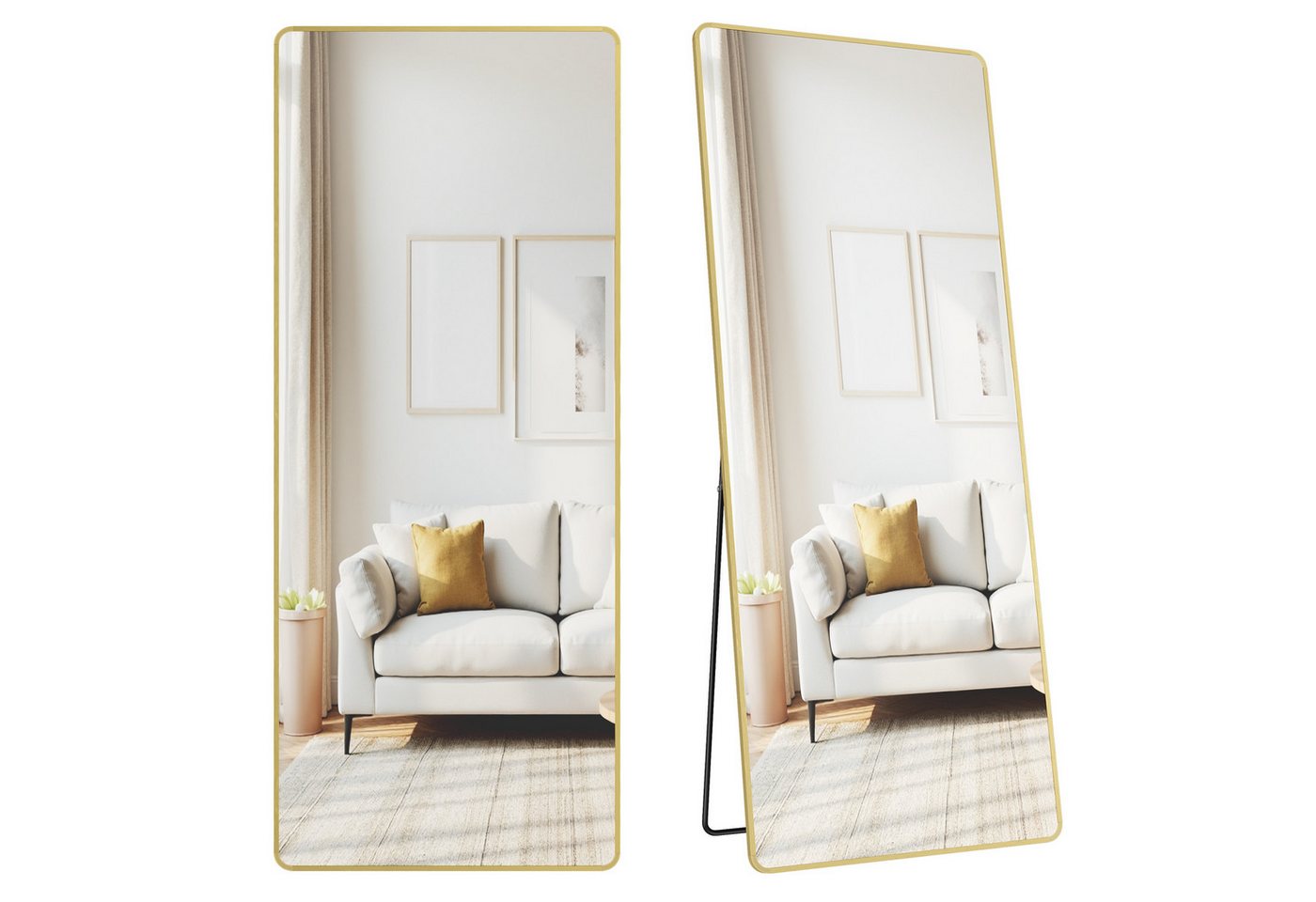 SONGMICS Standspiegel, Ganzkörperspiegel, 160 x 50 / 140 x 40 cm, stehend oder wandmontiert SONGMICS Standspiegel, Ganzkörperspiegel, 160 x 50 / 140 x 40 cm, stehend oder wandmontiert von SONGMICS