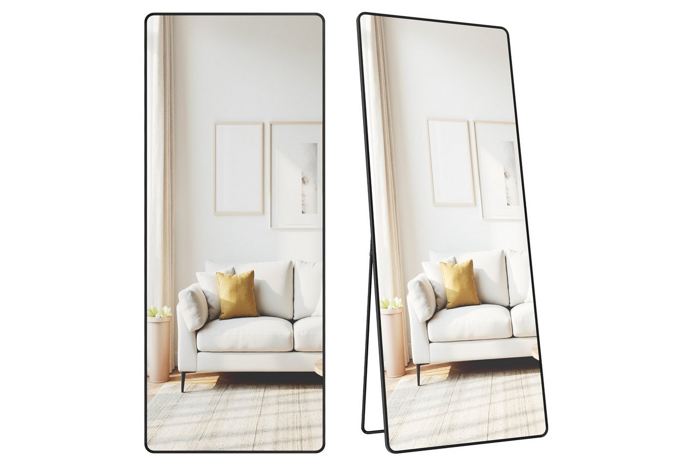 SONGMICS Standspiegel, Ganzkörperspiegel, 160 x 50 / 140 x 40 cm, stehend oder wandmontiert SONGMICS Standspiegel, Ganzkörperspiegel, 160 x 50 / 140 x 40 cm, stehend oder wandmontiert von SONGMICS