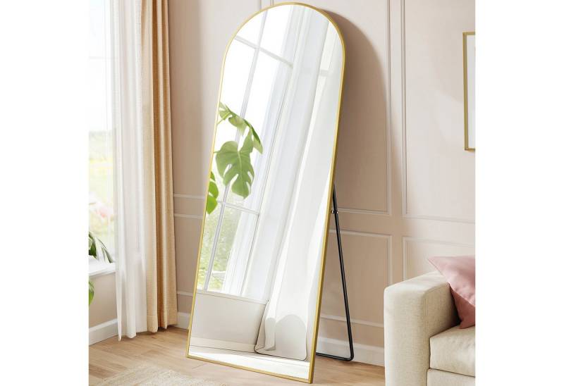 SONGMICS Standspiegel Wandspiegel, Ganzkörperspiegel, stehend oder wandmontiert, 165x60 / 160x50 / 140x40 cm, Rahmen aus Aluminiumlegierung, Hartglas SONGMICS Standspiegel Wandspiegel, Ganzkörperspiegel, stehend oder wandmontiert, 165x60 / 160x50 / 140x40 cm, Rahmen aus Aluminiumlegierung, Hartglas von SONGMICS