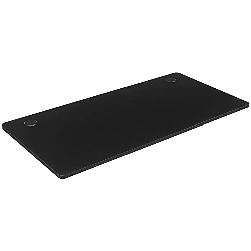 SONGMICS Tischplatte für elektrischen Schreibtisch, Schreibtischplatte mit glatten Kanten, MDF, 70 x 140 x 1,8 cm, schwarz LDB02B02 von SONGMICS