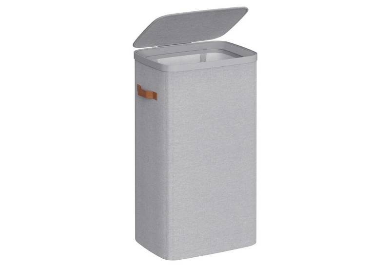 SONGMICS Wäschekorb, 170 L Wäschesammler 2 Fächer, Wäschesortiererl von SONGMICS