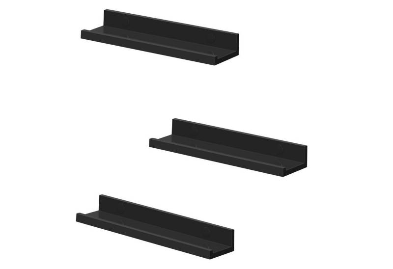 SONGMICS Wandregal, 3-tlg., MDF, 38 x 10 x 2-5 cm (B x T x H) von SONGMICS