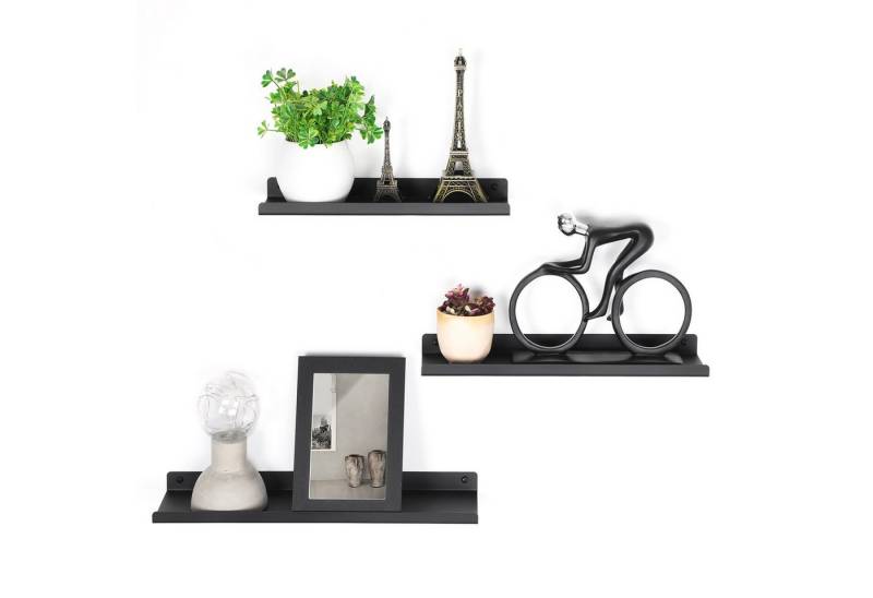 SONGMICS Wandregal, Wandregale aus Metall,3er Set,Schweberegale,Industrie-Design,Wandboard SONGMICS Wandregal, Wandregale aus Metall,3er Set,Schweberegale,Industrie-Design,Wandboard von SONGMICS