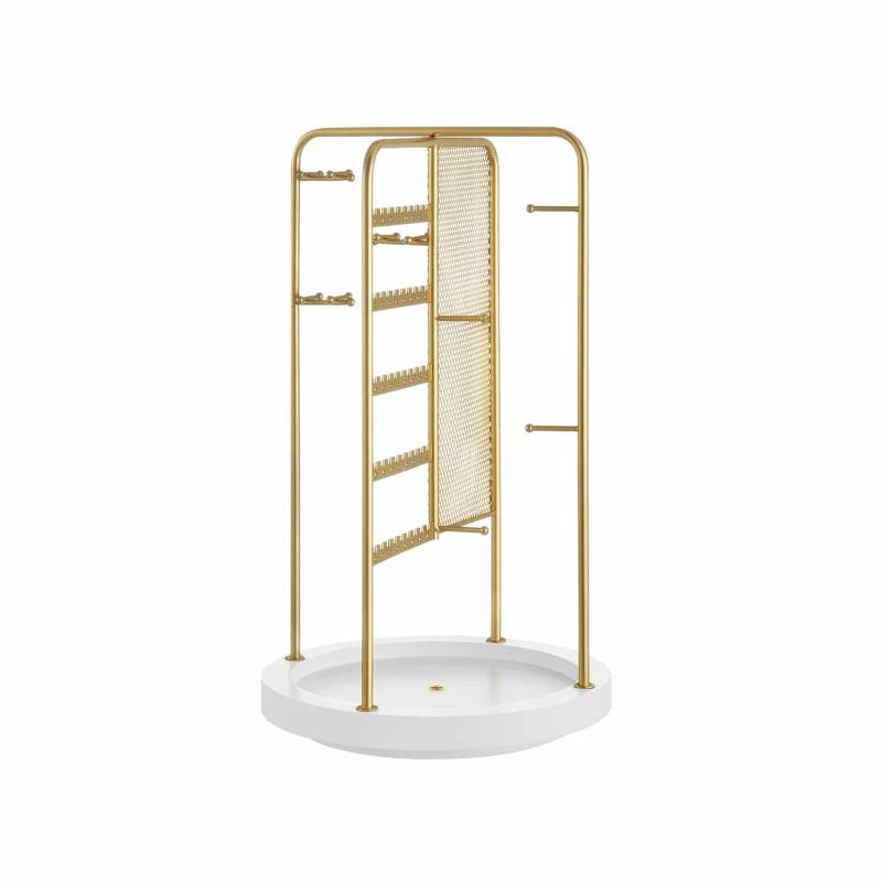 Schmuckhalter mit Metallrahmen Geschenkidee goldfarben von SONGMICS