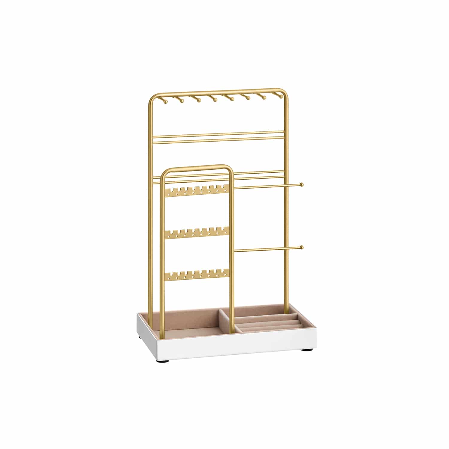 Schmuckständer Metallrahmen Geschenkidee goldfarben von SONGMICS