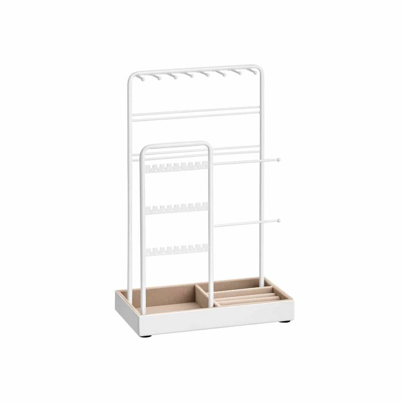 Schmuckständer Metallrahmen Geschenkidee weiß von SONGMICS
