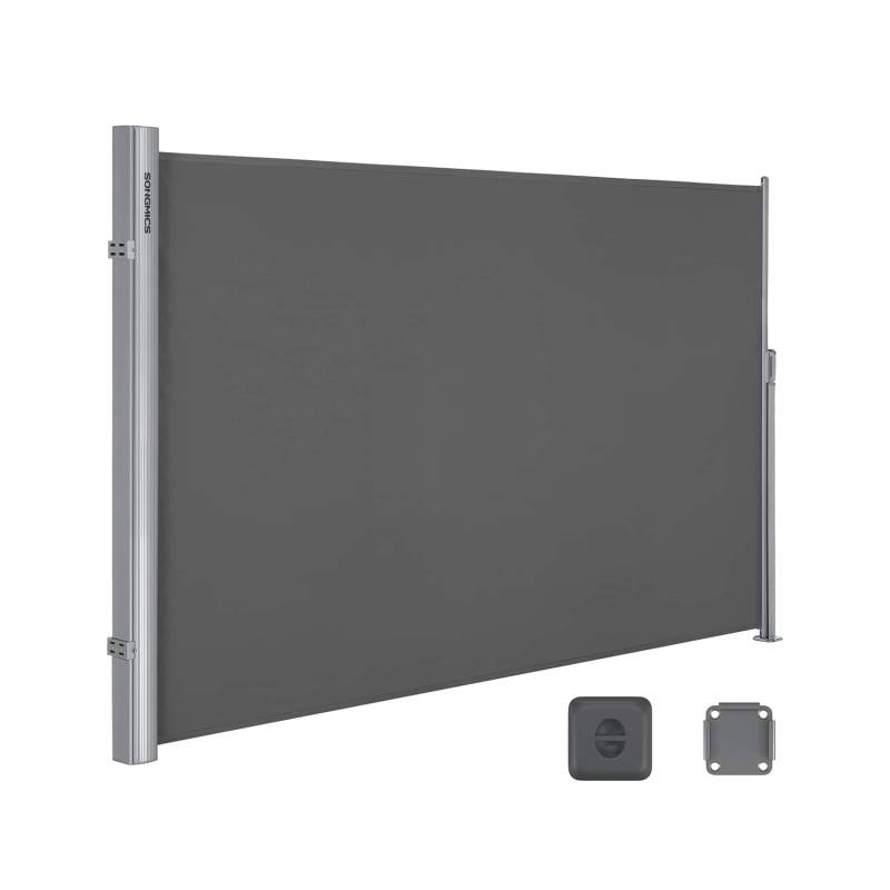 Seitenmarkise 160 x 400 cm Anthrazit von SONGMICS