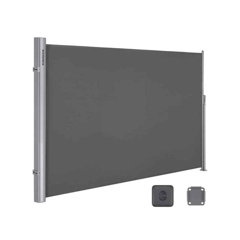 Seitenmarkise 180 x 300 cm Rauchgrau Seitenmarkise 180 x 300 cm Rauchgrau von SONGMICS