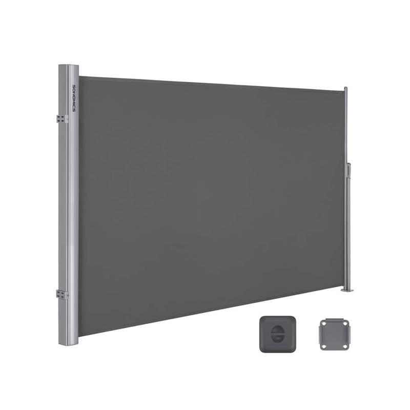Seitenmarkise 180 x 350 cm Anthrazit von SONGMICS