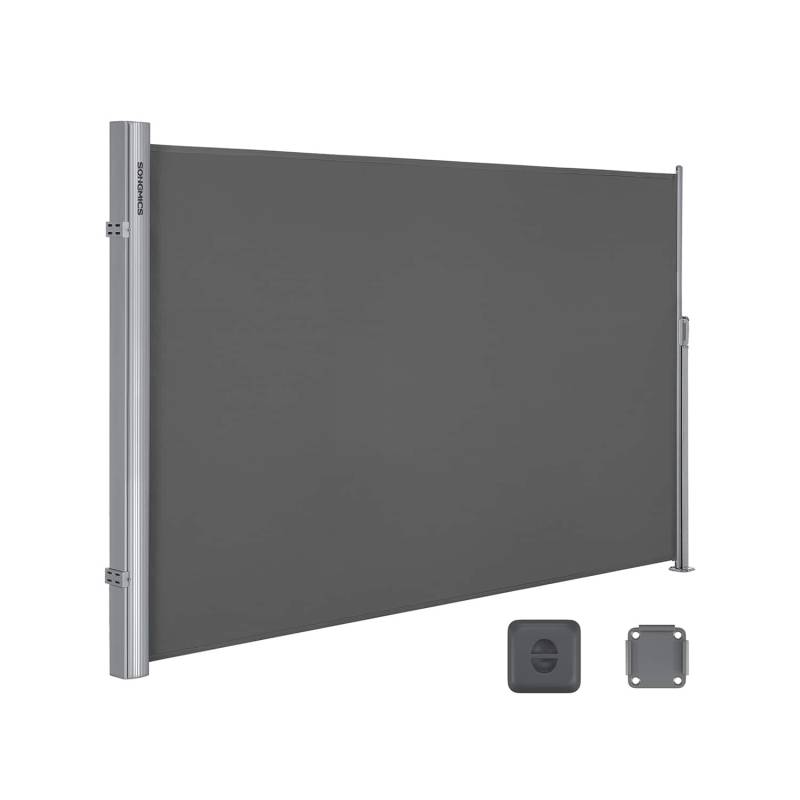 Seitenmarkise 200 x 350 cm Anthrazit von SONGMICS