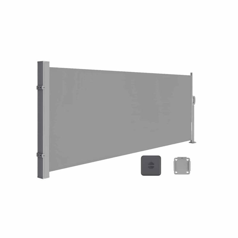 Seitenmarkise mit Stahl-Kasten rostbeständig und ausziehbar von SONGMICS