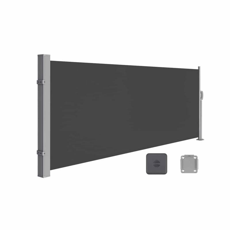 Seitenmarkise mit Stahl-Kasten rostbeständig und ausziehbar von SONGMICS