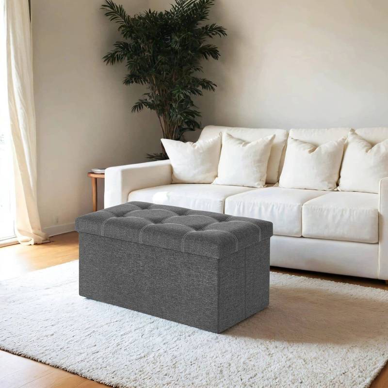 Sitzbank mit Stauraum, Sitztruhe, Sitzhocker von SONGMICS