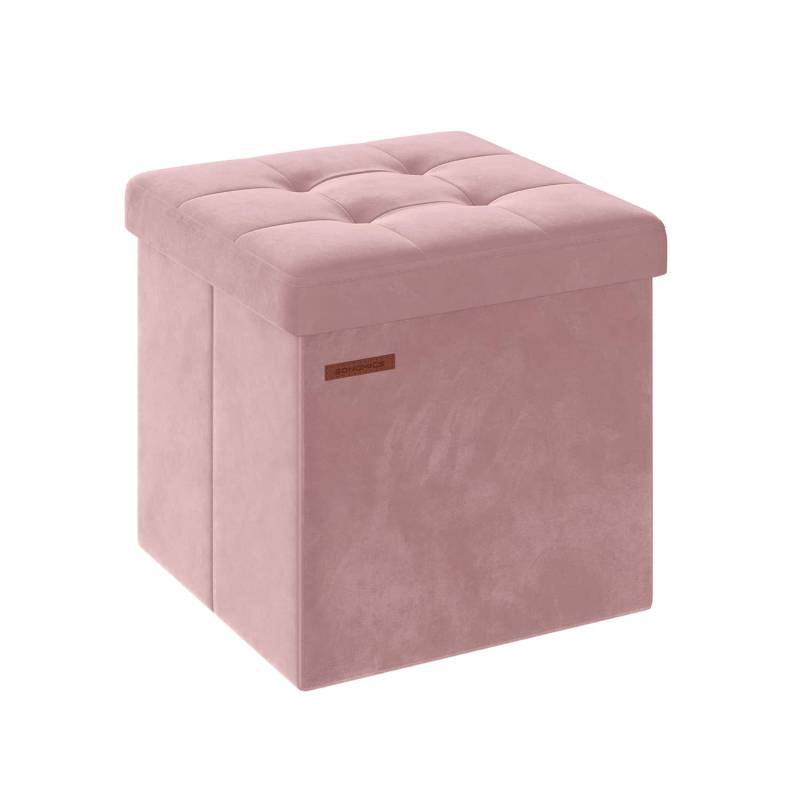 Sitzbank mit Stauraum für Flur pastellrosa von SONGMICS
