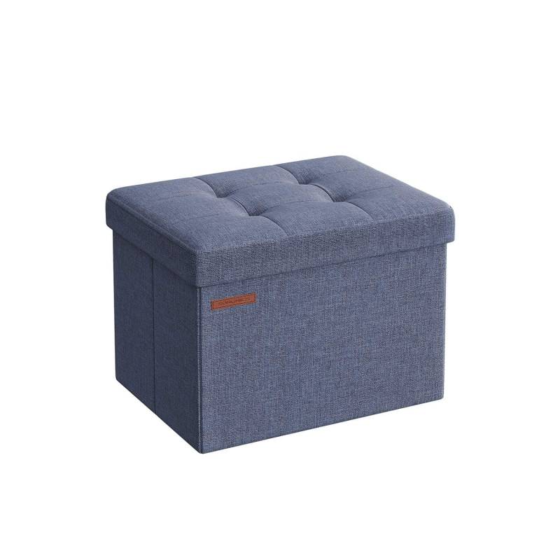 Sitzbank mit Stauraum helldenimblau von SONGMICS