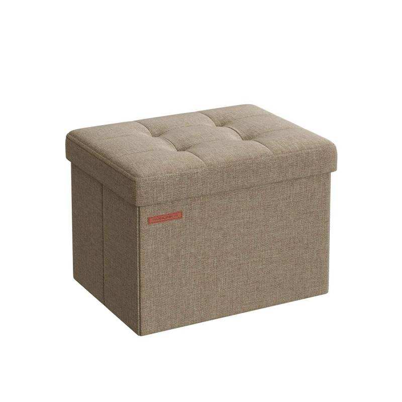 Sitzbank mit Stauraum helltaupe von SONGMICS