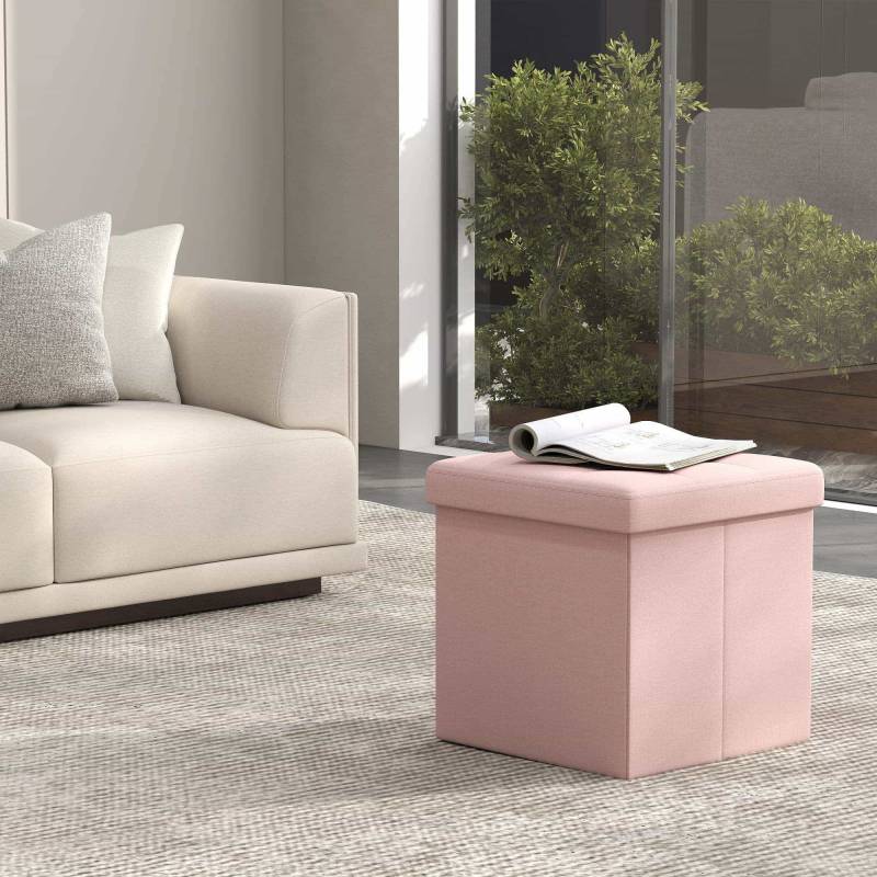 Sitzhocker, Sitzbank mit Stauraum, 30 x 30 cm von SONGMICS