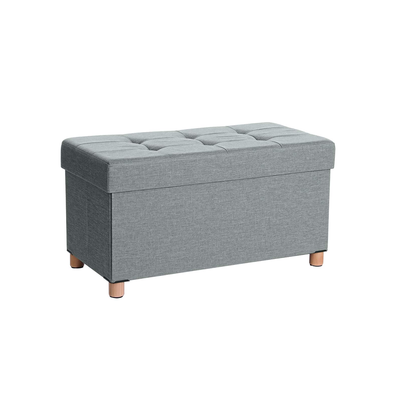 Sitzhocker mit Stauraum Hellgrau Sitzhocker mit Stauraum Hellgrau von SONGMICS