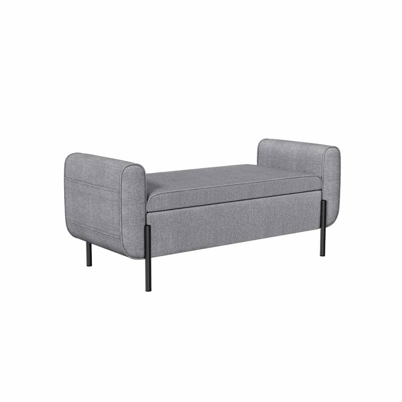 Sitzhocker mit Stauraum Taubengrau von SONGMICS