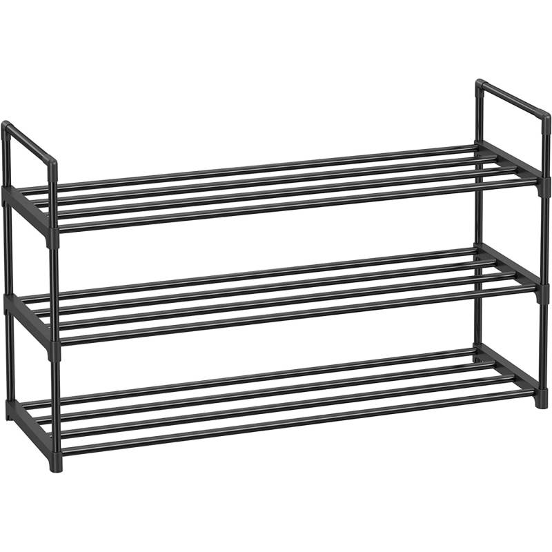 Songmics Metallregal 3 Ebenen 30 cm x 92 cm x 54 cm Schwarz von SONGMICS