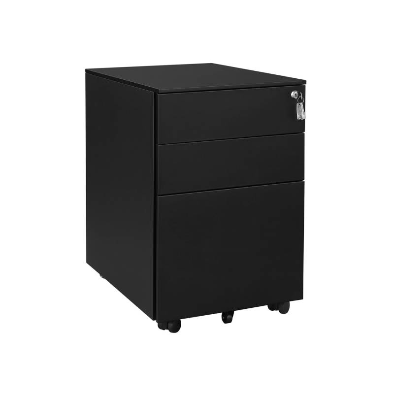 Songmics Rollcontainer 52 cm x 39 cm x 60 cm Schwarz von SONGMICS