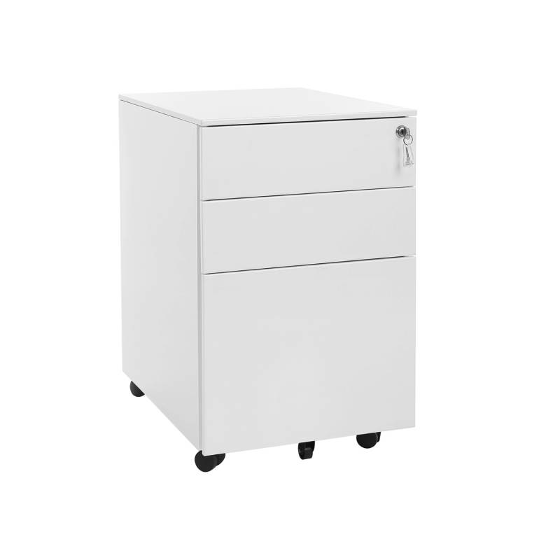 Songmics Rollcontainer 52 cm x 39 cm x 60 cm Weiß von SONGMICS