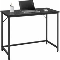 Vasagle Schreibtisch, Computertisch, Bürotisch, für Arbeitszimmer, Schlafzimmer, 50 x 100 x 75 cm, Industrie-Design, Metallgestell, schwarz von von SONGMICS