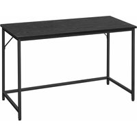 Vasagle Schreibtisch, Computertisch, Bürotisch, für Arbeitszimmer, Schlafzimmer, 60 x 120 x 75 cm, Industrie-Design, Metallgestell, schwarz von von SONGMICS