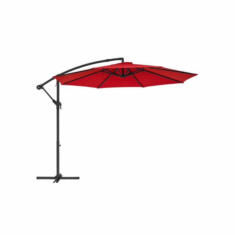 Sonnenschirm Ø 300 cm mit Ständer UV-Schutz bis UPF 50+ von SONGMICS