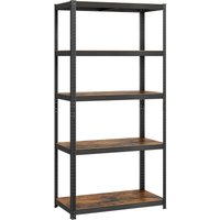 Songmics - Standregal, Bücherregal, Lagerregal, 5 Ablagen, Küchenregal, Regal, 40 x 90 x 180 cm, bis 875 kg belastbar, verstellbare Ablagen, von SONGMICS