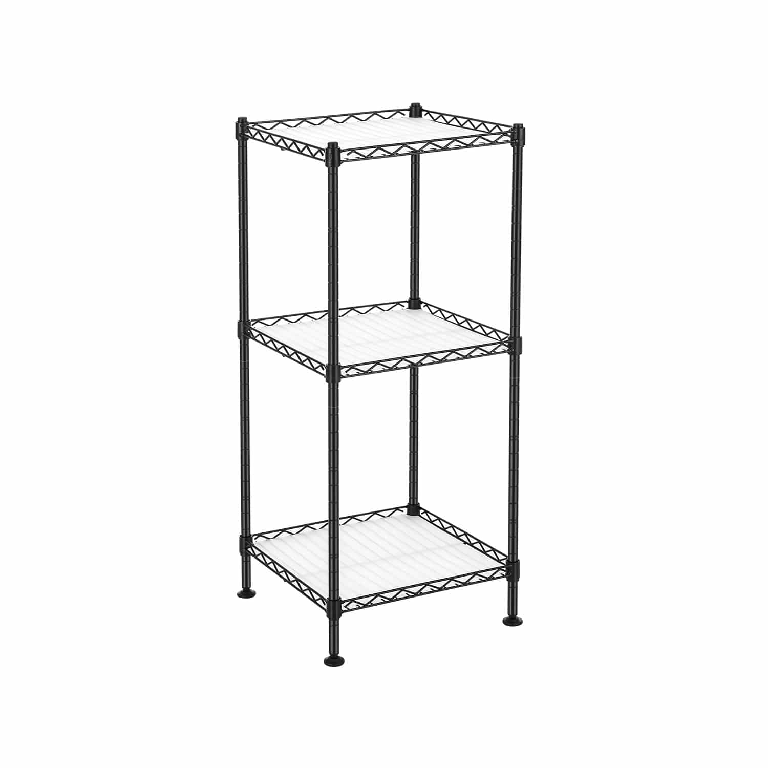 Standregal mit 3 Ebenen aus Metall schwarz Standregal mit 3 Ebenen aus Metall schwarz von SONGMICS