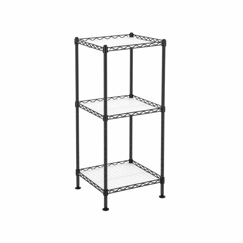 Standregal mit 3 Ebenen aus Metall schwarz von SONGMICS