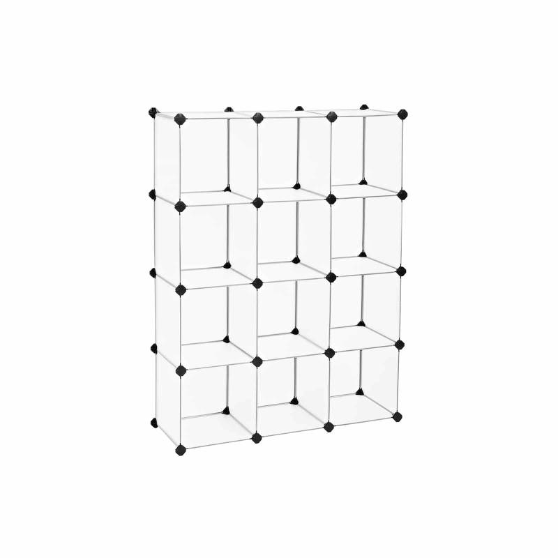 Steckregalsystem 12 Würfel Weiß von SONGMICS