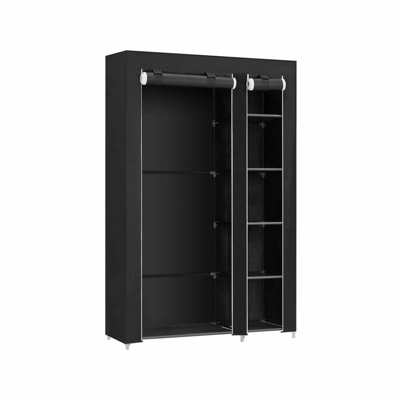 Stoffschrank 175 x 110 cm Schwarz von SONGMICS