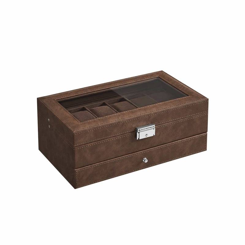 Uhrenbox mit Schublade von SONGMICS