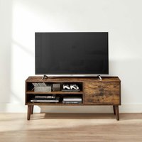 Songmics - vasagle TV-Schrank, Lowboard, Fernsehschrank für Fernseher bis zu 55 Zoll, Fernsehtisch, für Wohnzimmer, Industrie-Design, vintagebraun von SONGMICS