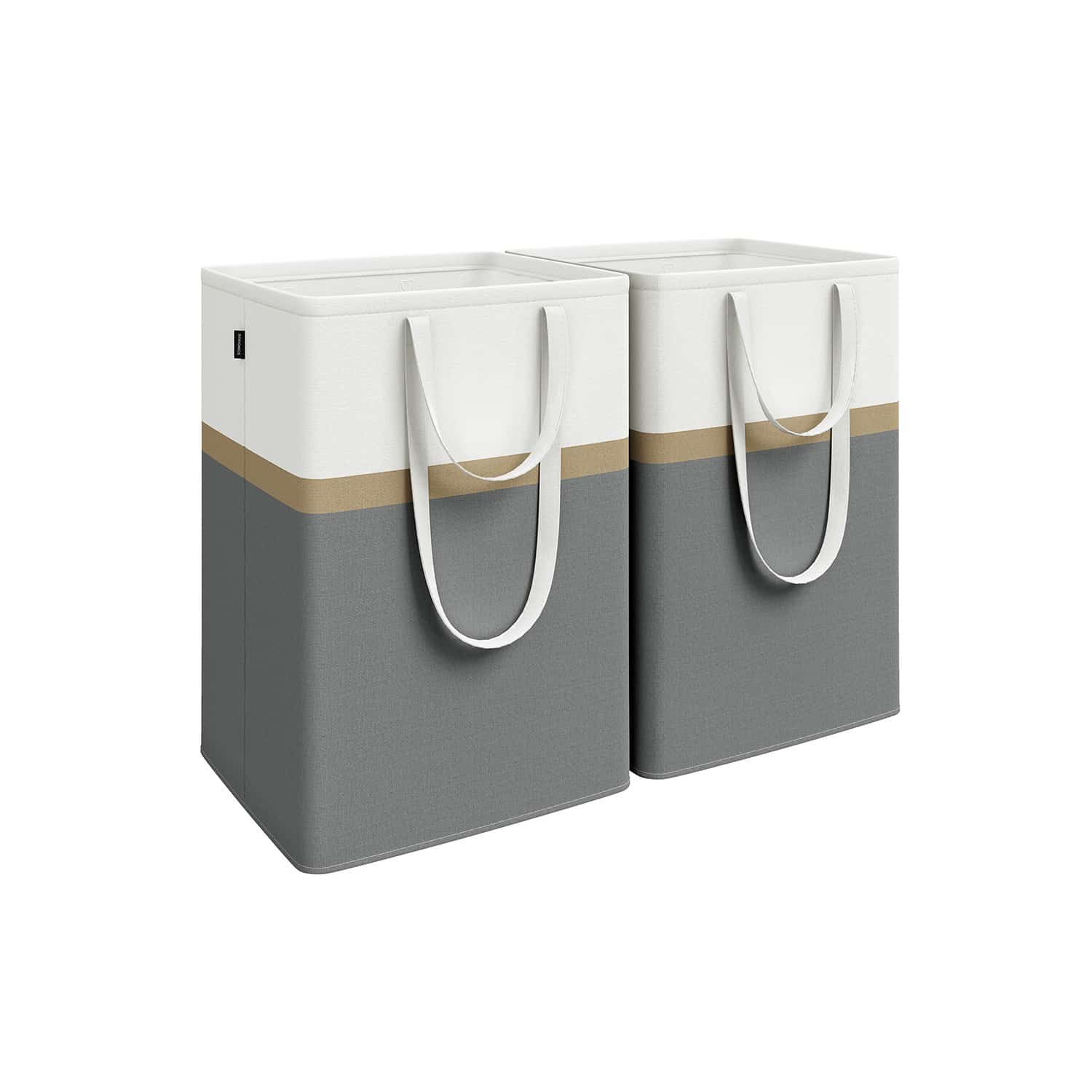 Wäschekorb 2er Set 110 L mit Griffen schiefergrau Wäschekorb 2er Set 110 L mit Griffen schiefergrau von SONGMICS