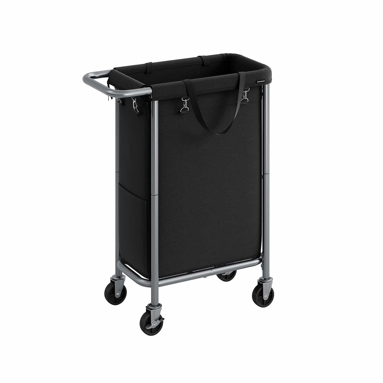 Wäschekorb 90 Liter mit Rollen und Griff von SONGMICS