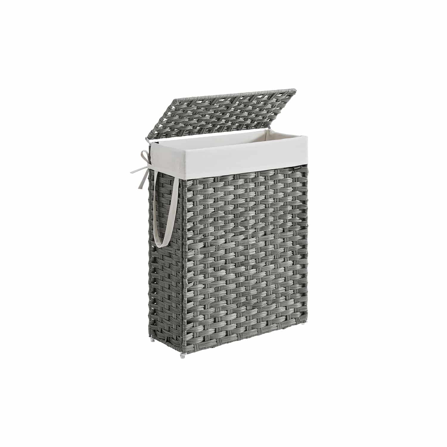 Wäschekorb aus synthetischem Rattan mit Deckel Wäschekorb aus synthetischem Rattan mit Deckel von SONGMICS