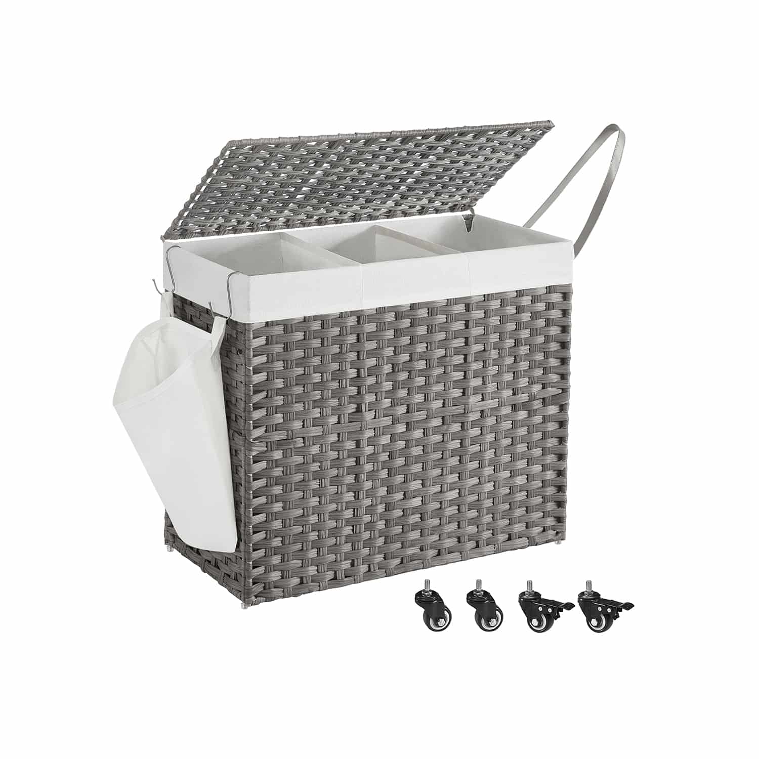 Wäschesammler mit 3 Fächern von SONGMICS