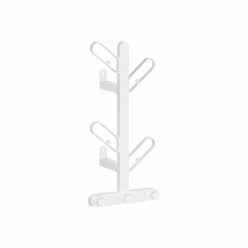 Wandgarderobe in Baum-Form mit 7 Haken perlweiß von SONGMICS