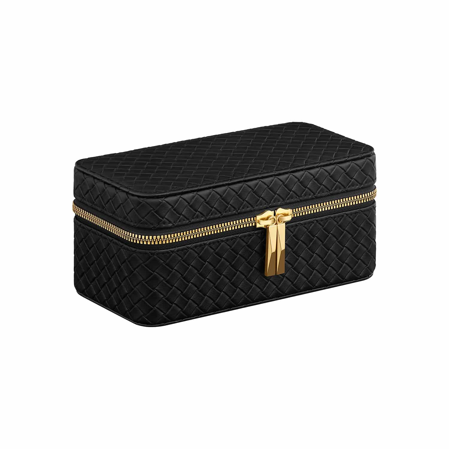 Uhrenbox mit Bezug und Innenfutter in Tintenschwarz Uhrenbox mit Bezug und Innenfutter in Tintenschwarz von SONGMICSHOME