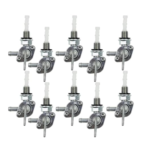 1/10 Stück Kraftstoffregelventil, Kraftstoffabsperrventil, 1 4 Zoll Kraftstoffregelventil, Benzinhahnschalter, einfache Installation for Generator(10pcs) von SONGMIky