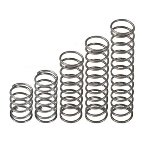 5Pcs Druckfeder Zylindrische Spiralfeder Backspring Komprimierte Stoßdämpfung Druckfedern(30mm,21mm-2mm) von SONGMIky