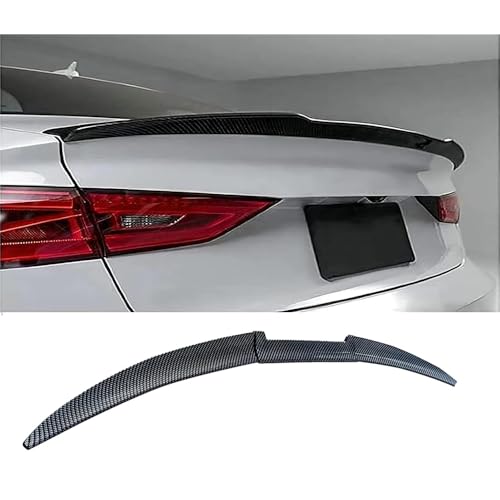 SONGML Auto Heckspoiler für Audi A5 B9 Sline S5 Sportback 2017-2020, Autodach Spoiler Lippe Streifen Dachspoilerflügel Heckspoiler Flügel Kofferraum Lippe Modifikation,B/Carbon-Fiber-Black von songml